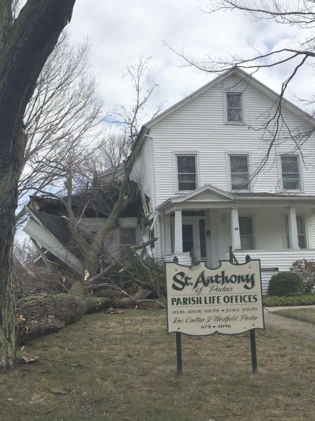 High Winds Damage Church Office In Fredonia News, Sports, Jobs Post